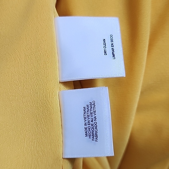 ANNE KLEIN 3/4 SLEEVE YELLOW TOP/ SIZE 10 - Picture 5 of 14